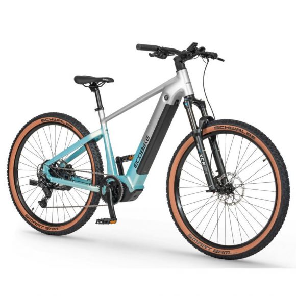 планинско колело на ток еcobike core arctic fade с голям пробег 