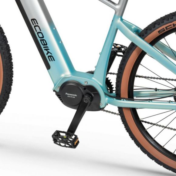 велосипед на ток с мощен мотор и голям пробег ecobike core arctic fade 17 инчова рамка