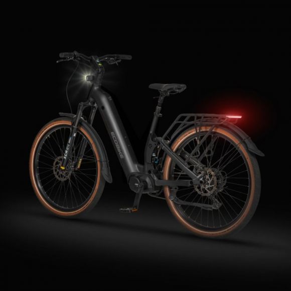 електрически велосипед ecobike flex рамка s/m в черен цвят