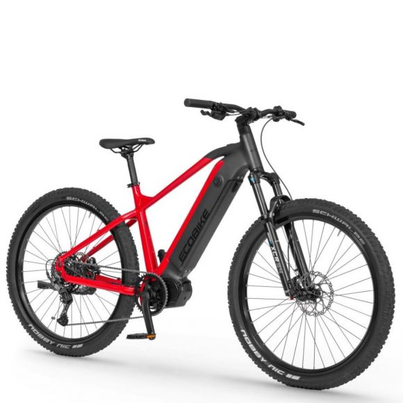 планинско колело на ток еcobike rx500 suv в червен цвят с голям пробег