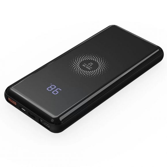 Преносима външна батерия Xmart | Wireless | 10000 mAh | Черна