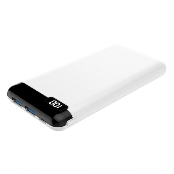 Преносима външна батерия Diva PB-101WPD | 10000 mAh | Бяла